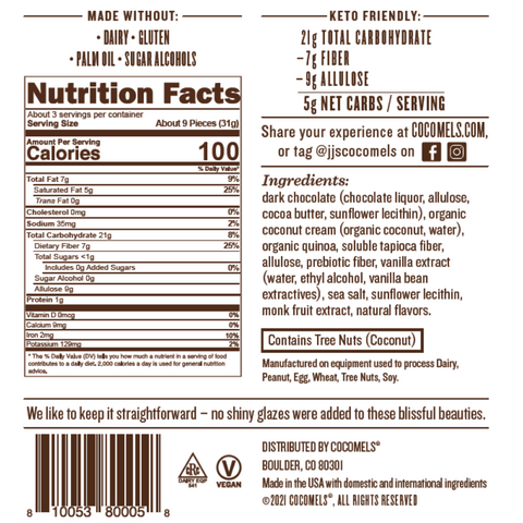 vegan candy nutrition facts